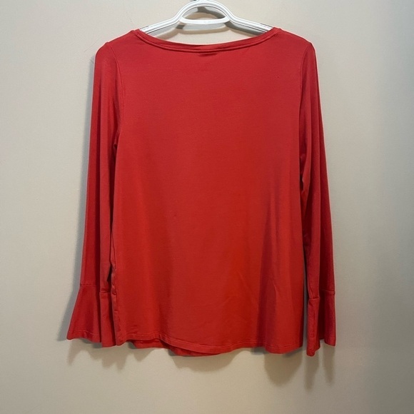 Set of 2 Tops Pullover Chico’s bell sleeve & Talbots cap sleeve Womens M - Picture 7 of 11